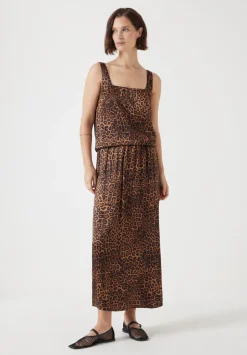 Printed Midi Skirt