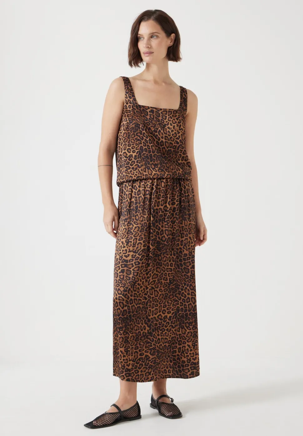 Printed Midi Skirt