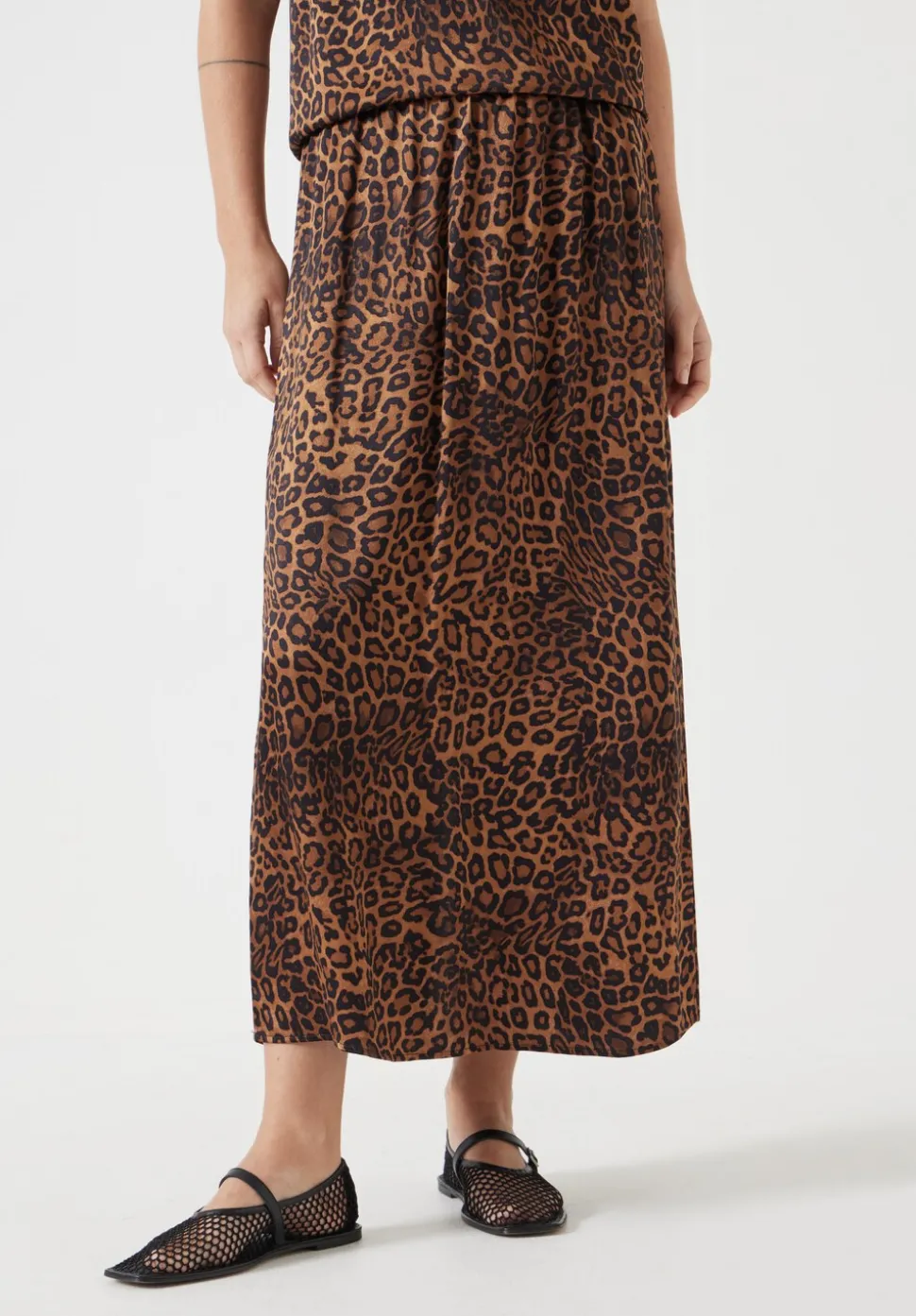 Printed Midi Skirt