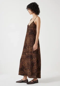 Printed Midi Slip Dress