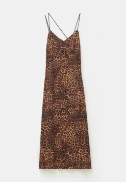 Printed Midi Slip Dress