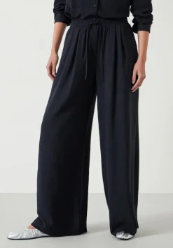 Prisha Wide Leg Pinstripe Trousers