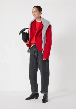 Pure Wool Double Faced Collarless Jacket