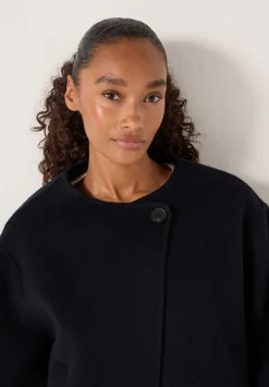 Pure Wool Double Faced Collarless Jacket