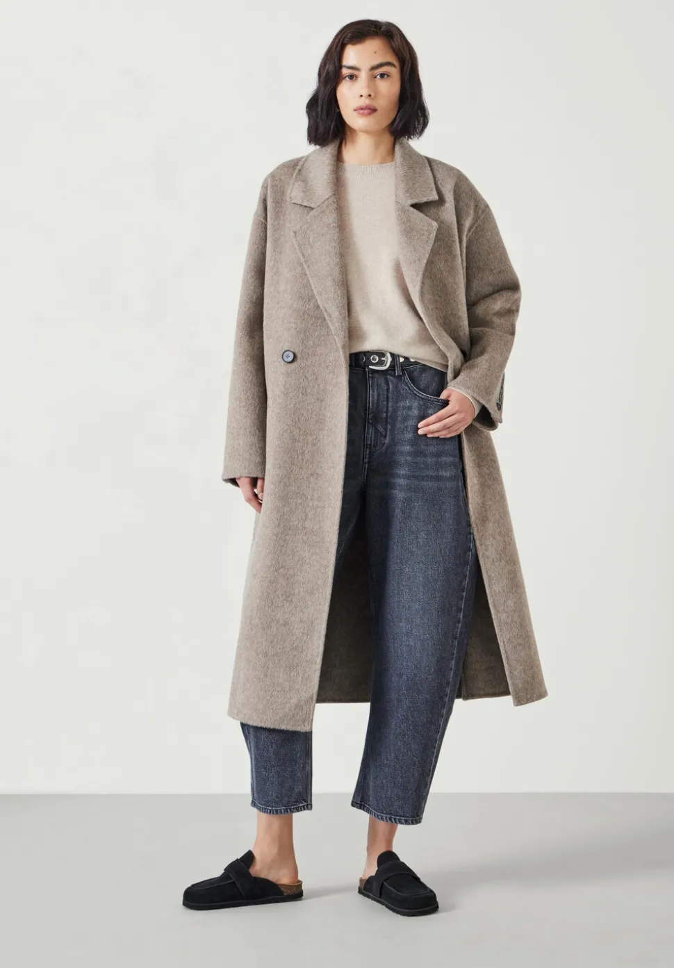Pure Wool Double Faced Oversized Coat