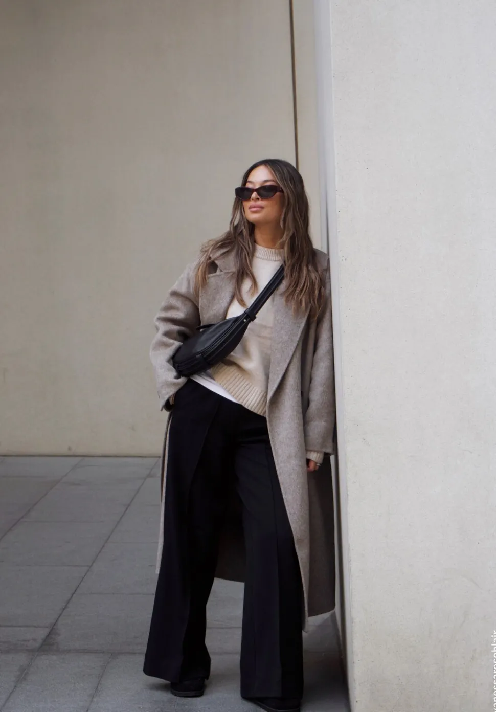 Pure Wool Double Faced Oversized Coat