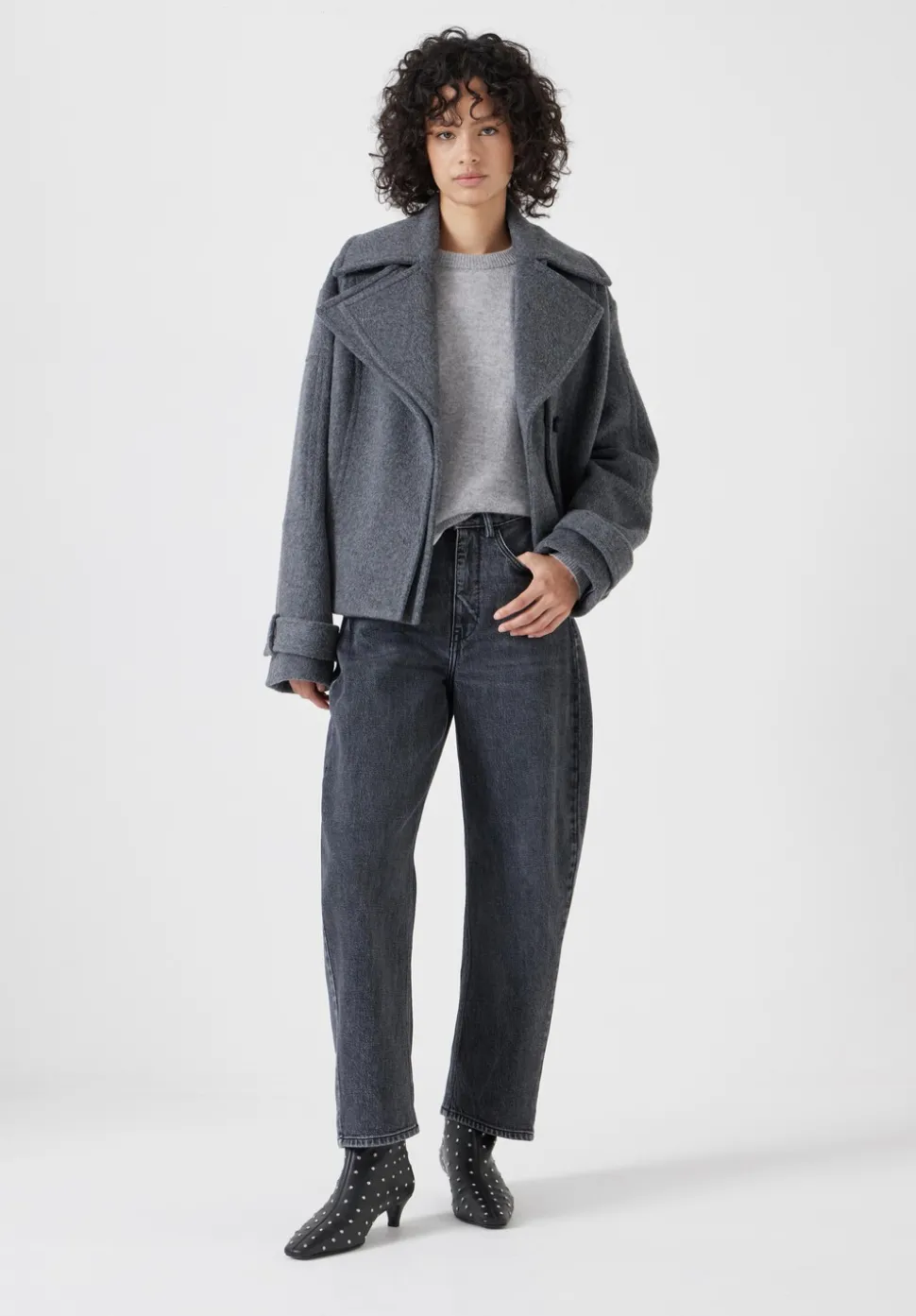 Pure Wool Double Lapel Jacket