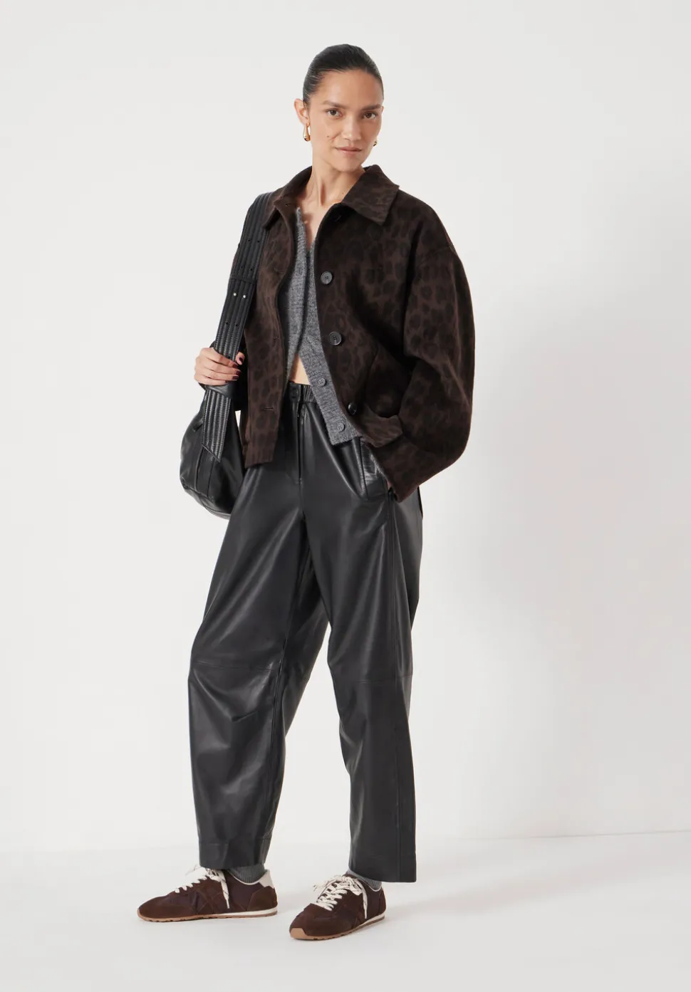 Pure Wool Leopard Double Faced Jacket