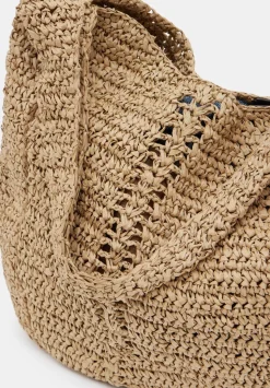 Raffia Oversized Tote Bag