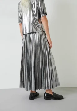Raven Pleated Maxi Skirt