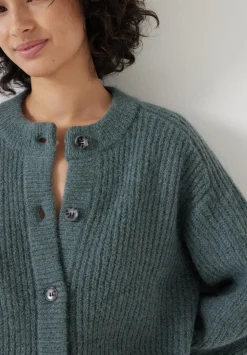 Raven Wool Blend Cardigan
