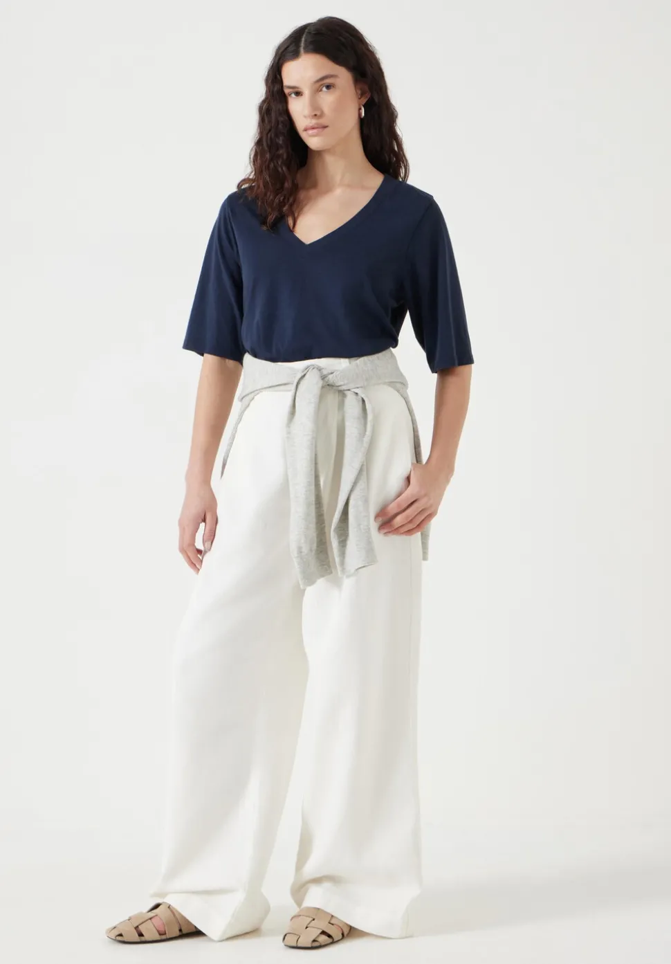 Reece V Neck Drapey T-Shirt
