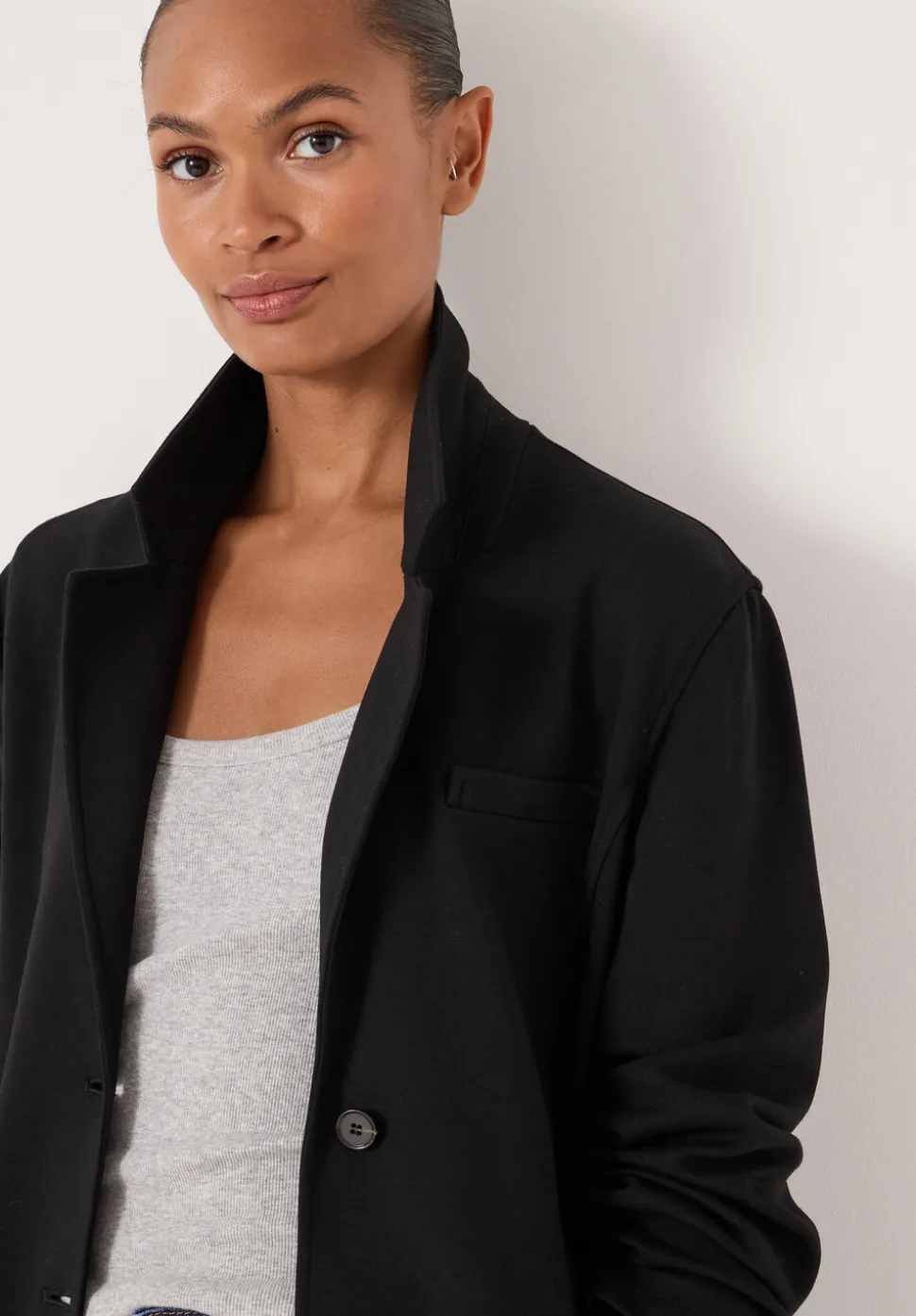 Relaxed Ponte Blazer