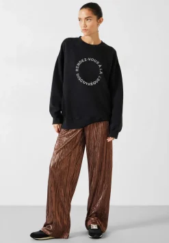Reva Pleated Wide-Leg Trousers