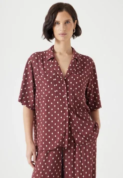 Revere Collar Short Sleeve Shirt