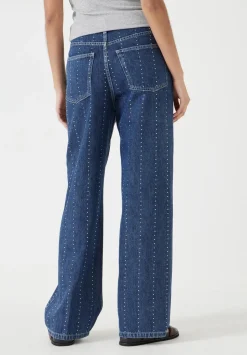 Rhinestone Stripe Jeans