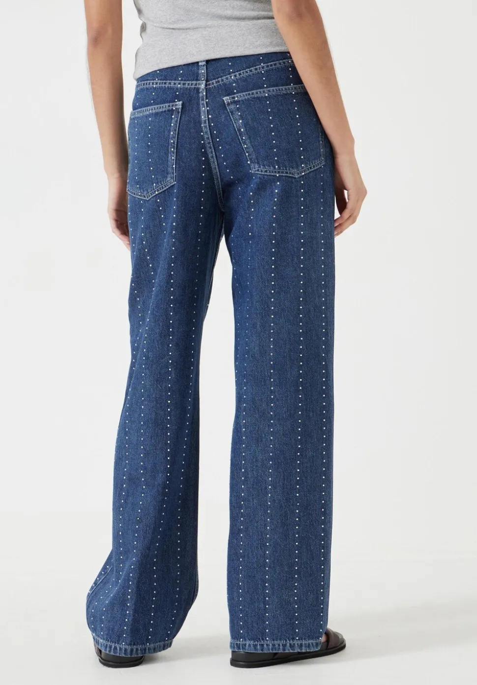 Rhinestone Stripe Jeans