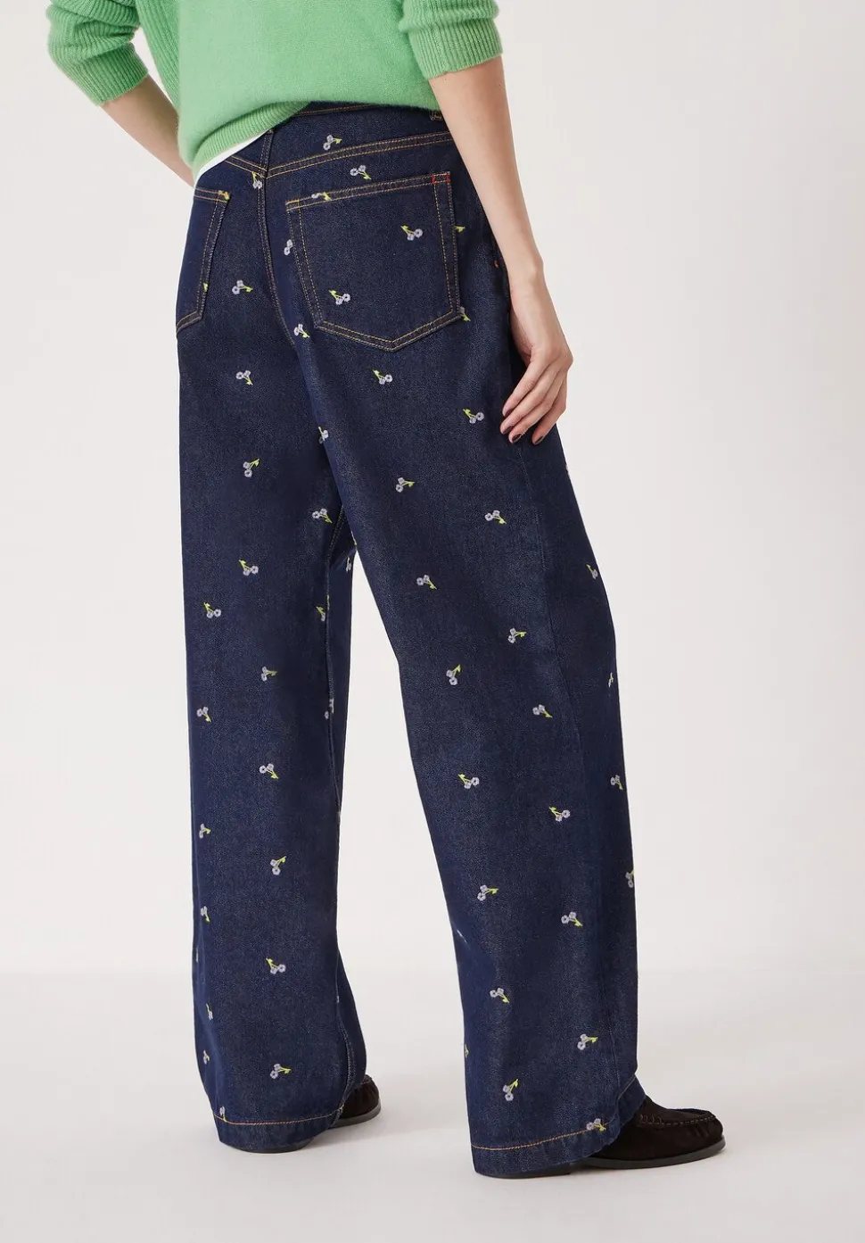 Romy Embroidered Floral Jeans