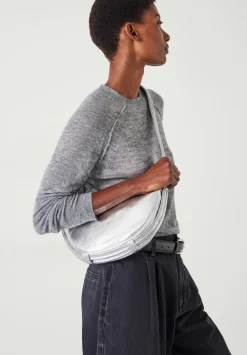 Rory Crescent Leather Crossbody Bag