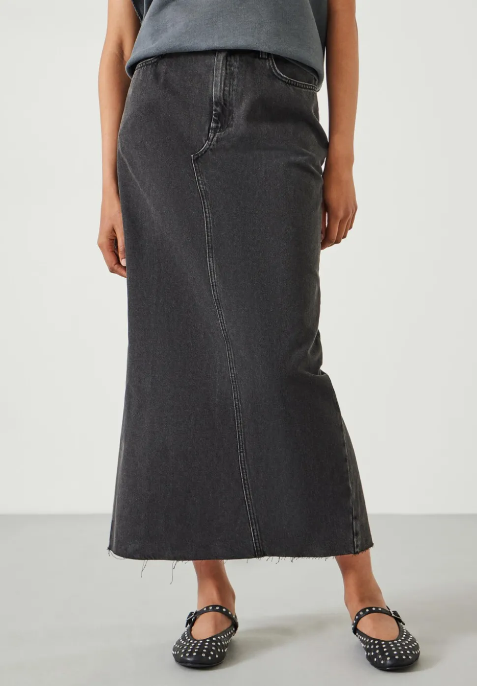 Rylie Denim Maxi Skirt