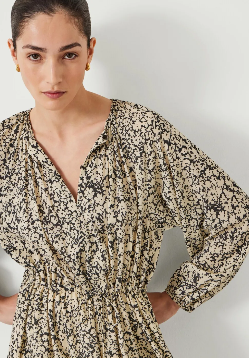 Sara Gathered Mini Dress