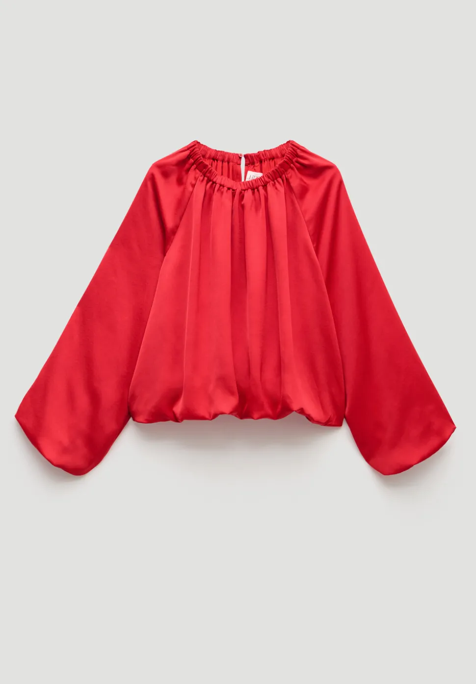 Satin Bubble Hem Top