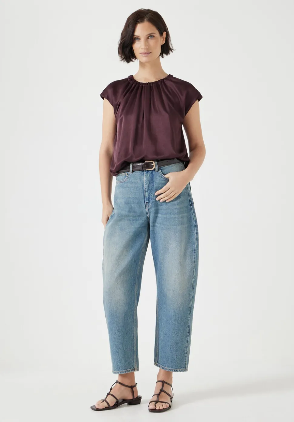 Satin Circular Top