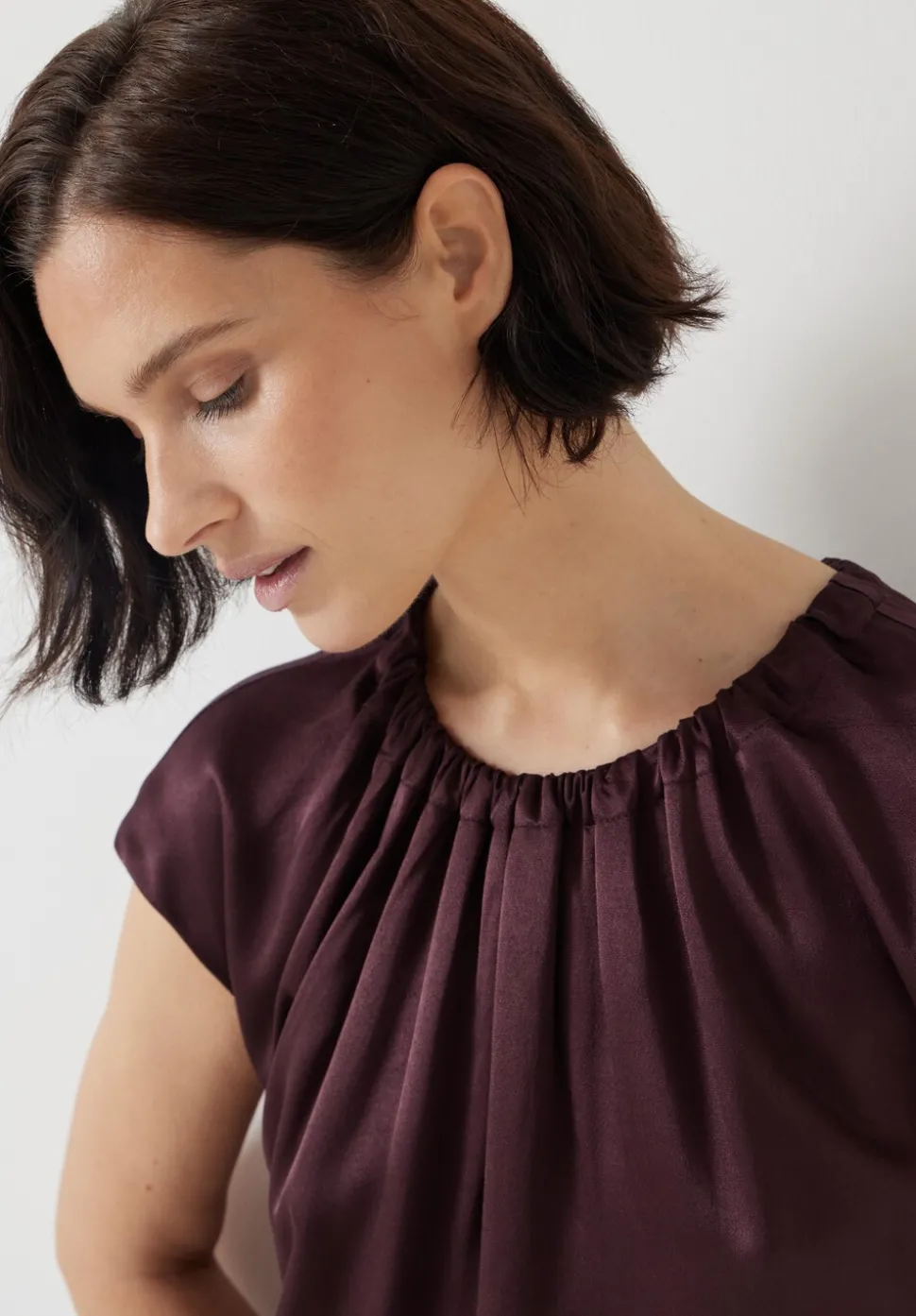 Satin Circular Top