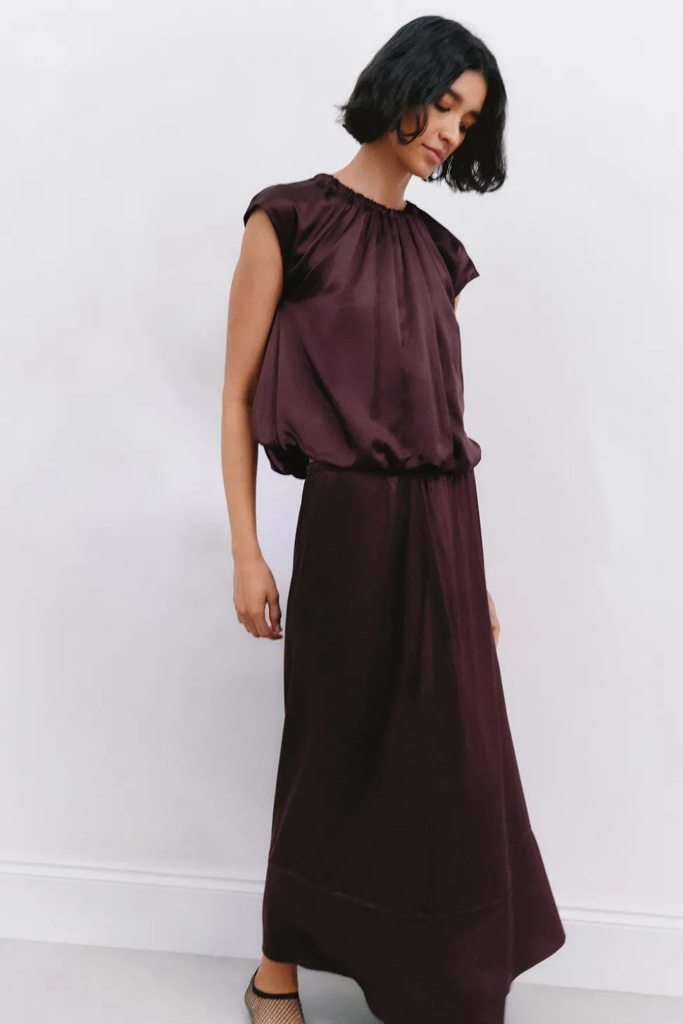 Satin Maxi Skirt