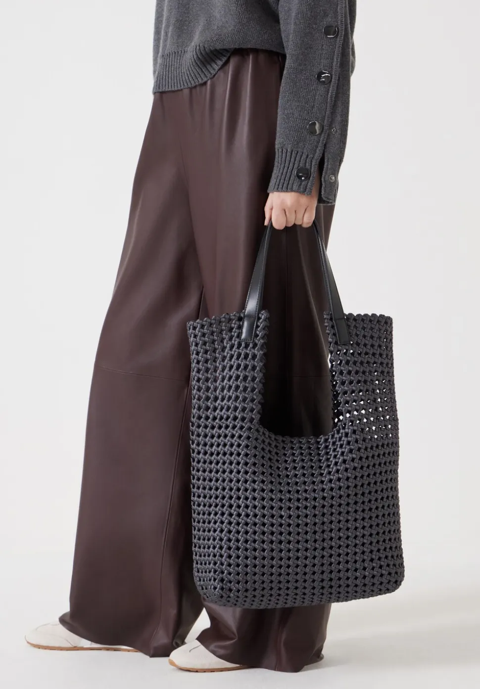 Satin Weave Tote Bag