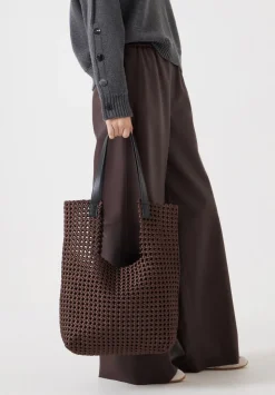 Satin Weave Tote Bag