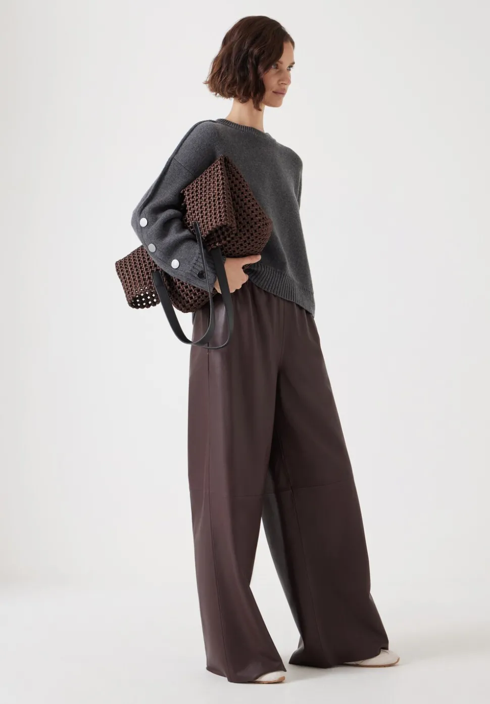 Satin Weave Tote Bag