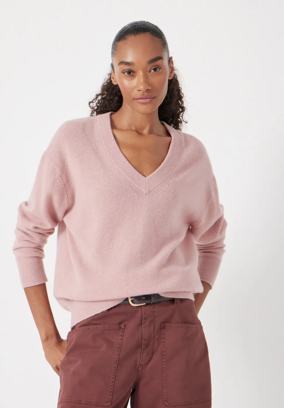 Scarlett Cashmere V Neck Jumper