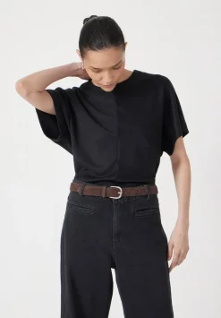 Seam Detail Short Sleeve Top