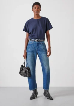 Seam Detail Short Sleeve Top