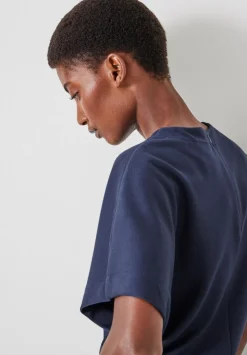 Seam Detail Short Sleeve Top