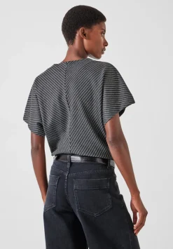 Seam Detail Short Sleeve Top