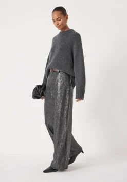Sequin Wide Leg Trouser