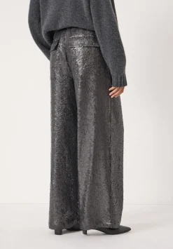 Sequin Wide Leg Trouser