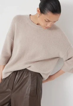 Short Sleeve Chunky Cashmere Tee