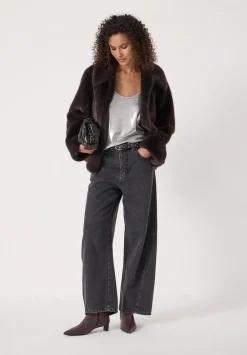 Silver Metallic Slub Vest