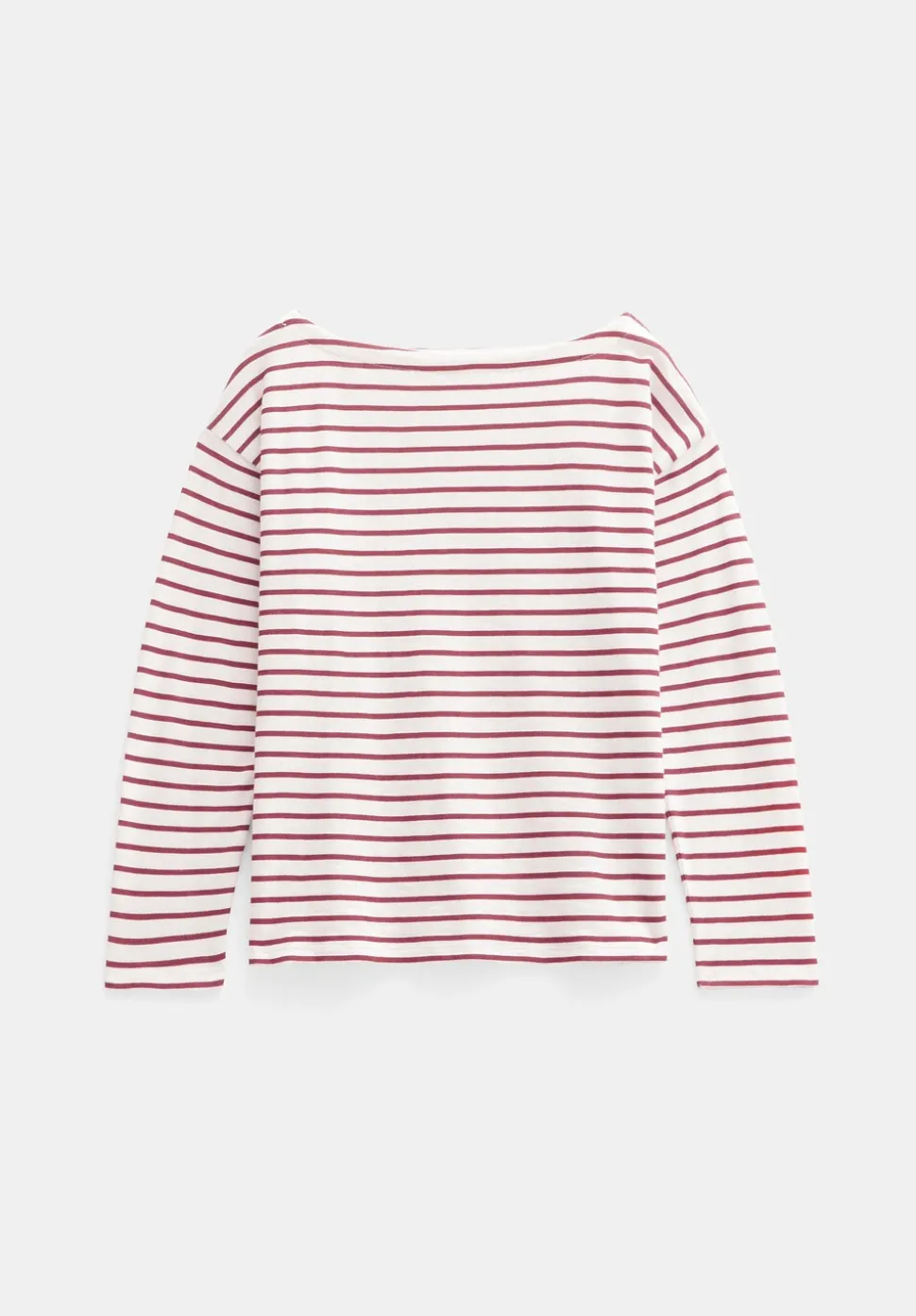 Slash Neck Stripe Top