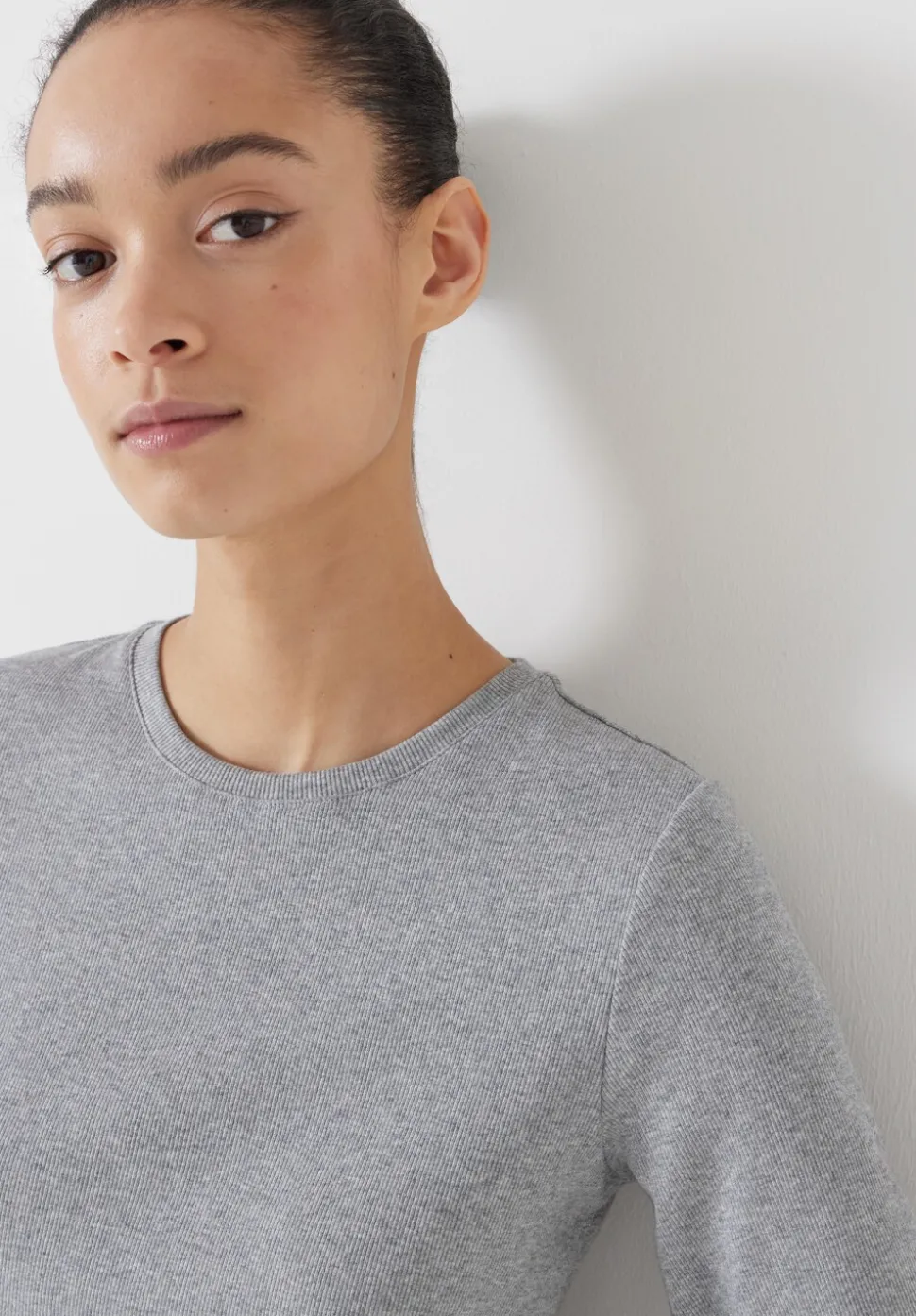 Slim Fit Ribbed T-Shirt