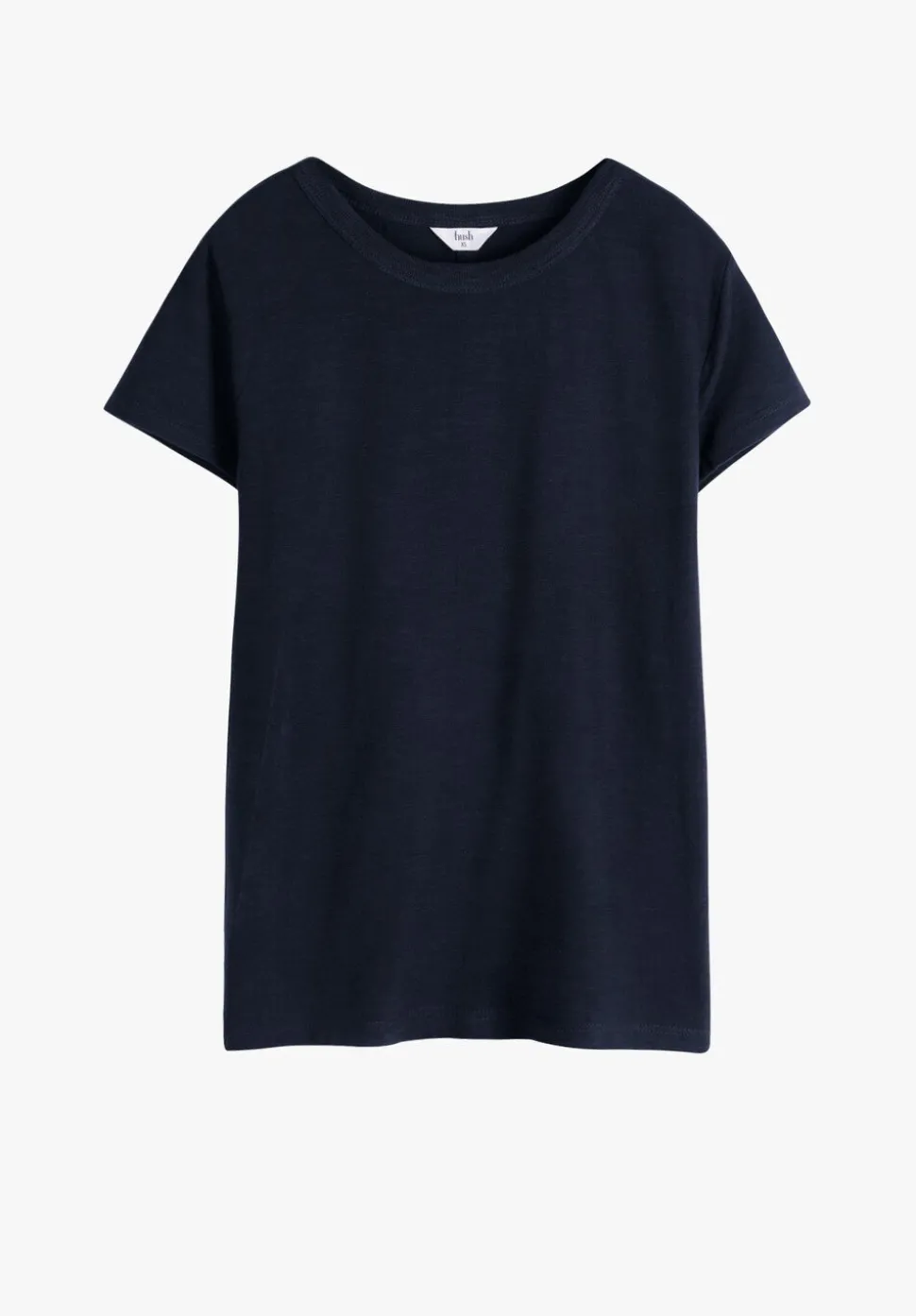 Slim Fit Slub Cotton Crew Neck T-Shirt