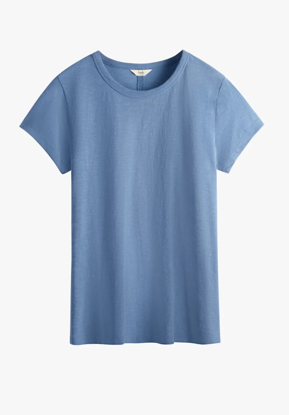 Slim Fit Slub Cotton Crew Neck T-Shirt