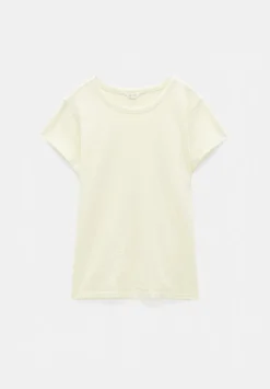 Slim Fit Slub Cotton Crew Neck T-Shirt