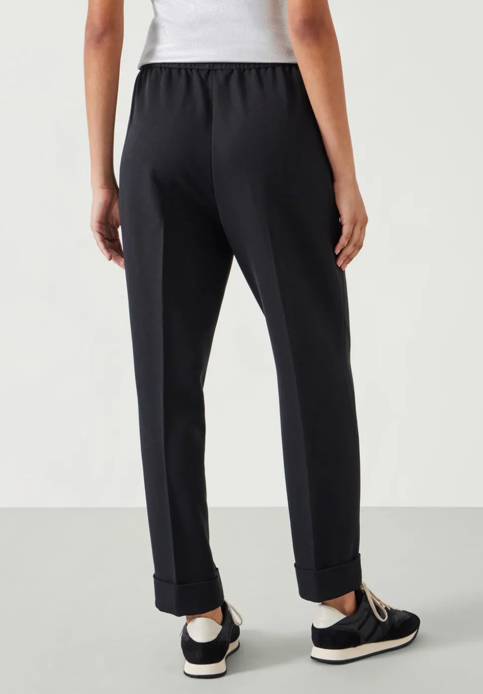 Slim Pull On Suit Trousers