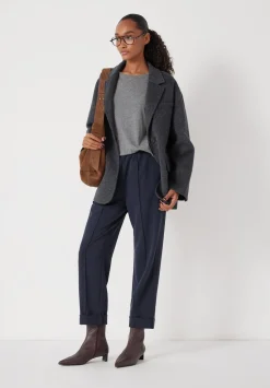 Slim Pull On Tailored Trousers