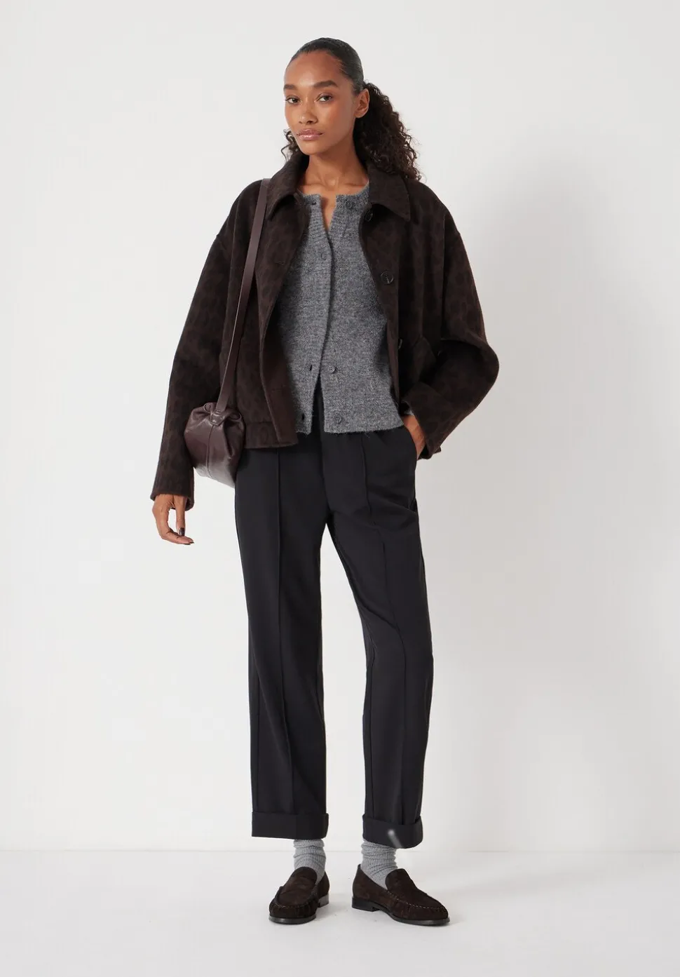 Slim Pull On Tailored Trousers