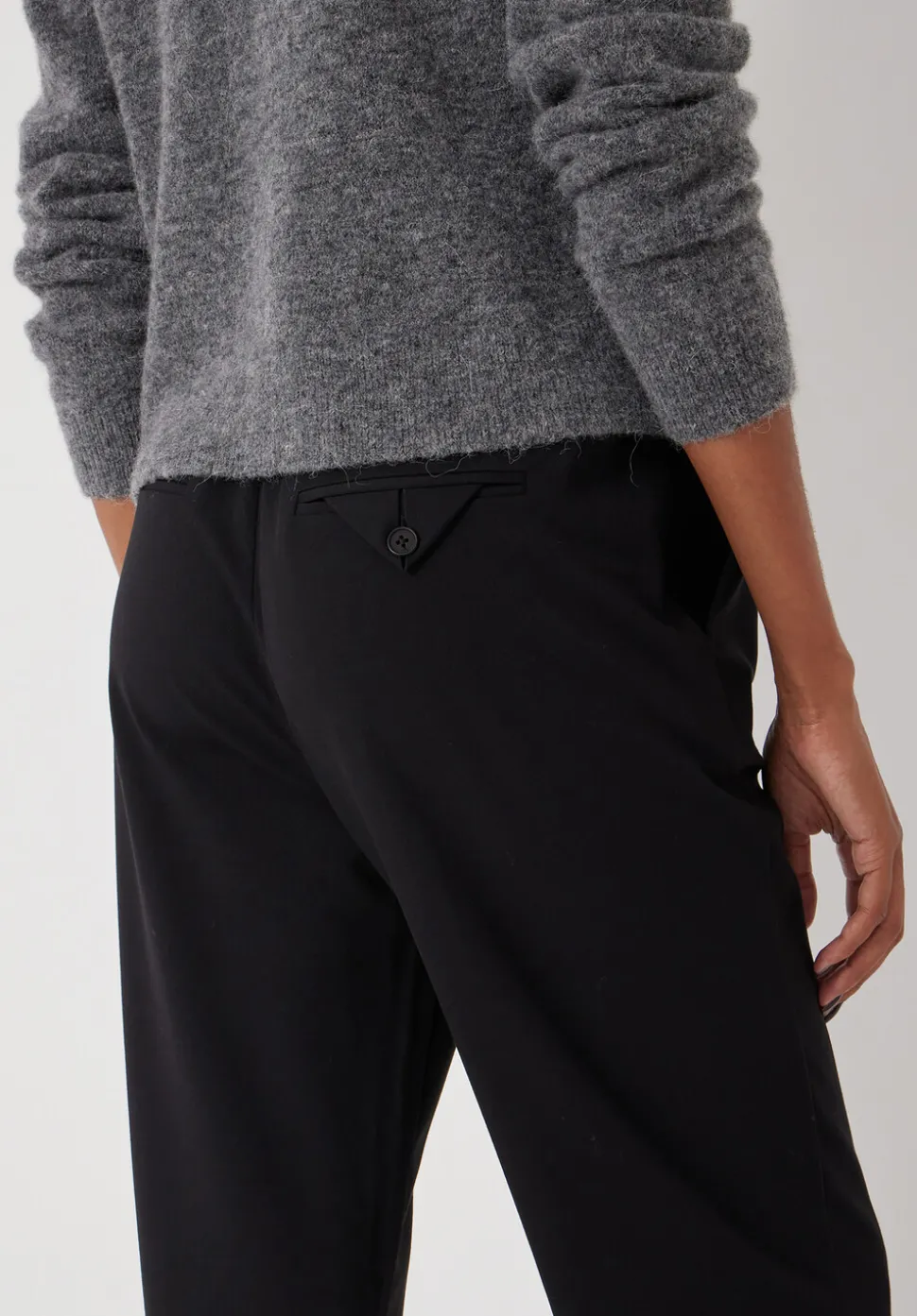 Slim Pull On Tailored Trousers